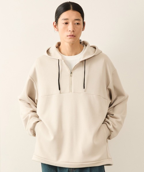 ハーフジップエッセンシャルプルパーカー（パーカー）｜JUNRED（ジュンレッド）