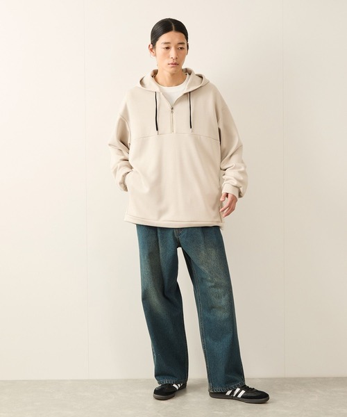 ハーフジップエッセンシャルプルパーカー（パーカー）｜JUNRED（ジュンレッド）