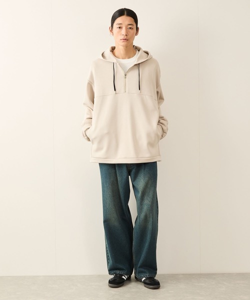 ハーフジップエッセンシャルプルパーカー（パーカー）｜JUNRED（ジュンレッド）