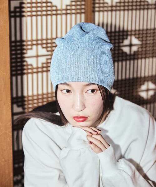 FREAK'S STORE(フリークスストア)の「ラメビーニー(ハット・レディース・チャコール/サックスブルー/ラベンダー・ONE SIZE)」の3枚目の写真