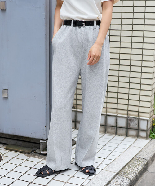 FREAK'S STORE（フリークスストア）の「ボンディングカーブワイド スウェットパンツ（スウェットパンツ・レディース・オフホワイト/レッド/ライトグレー/ブラック・ﾌﾘ-）」の19枚目の写真