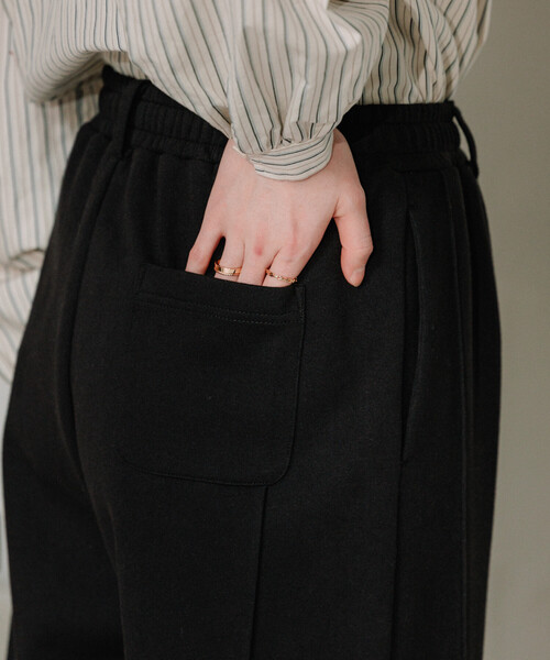 FREAK'S STORE（フリークスストア）の「ボンディングカーブワイド スウェットパンツ（スウェットパンツ・レディース・オフホワイト/レッド/ライトグレー/ブラック・ﾌﾘ-）」の7枚目の写真