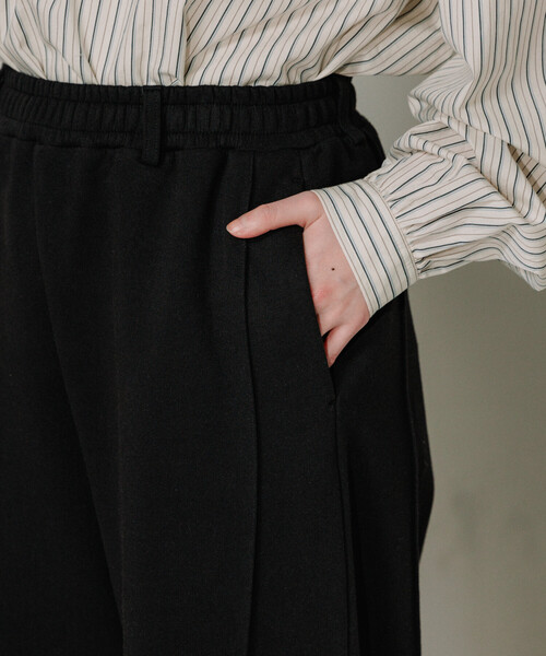 FREAK'S STORE（フリークスストア）の「ボンディングカーブワイド スウェットパンツ（スウェットパンツ・レディース・オフホワイト/レッド/ライトグレー/ブラック・ﾌﾘ-）」の8枚目の写真