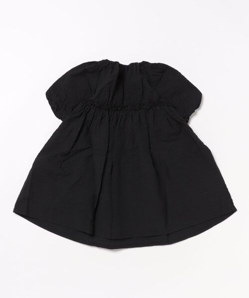 TARKER（ターカー）の「バルーン袖ワンピース（ワンピース・キッズ・ブラック/オレンジ・90/100/110/120/130/140/150）」の3枚目の写真