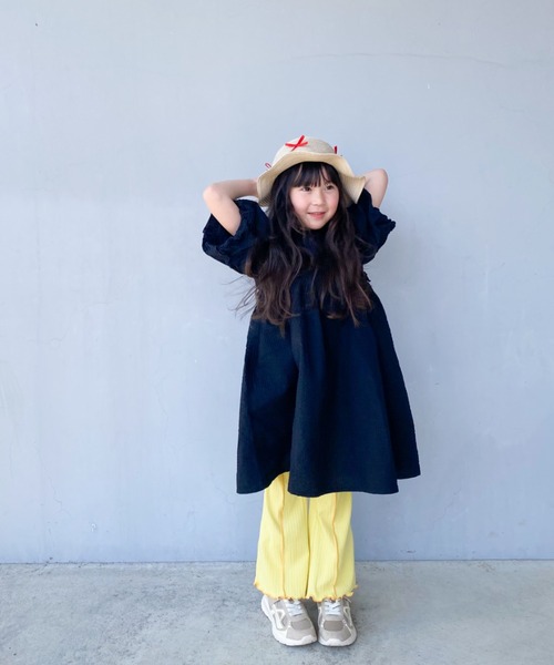 TARKER（ターカー）の「バルーン袖ワンピース（ワンピース・キッズ・ブラック/オレンジ・90/100/110/120/130/140/150）」の21枚目の写真