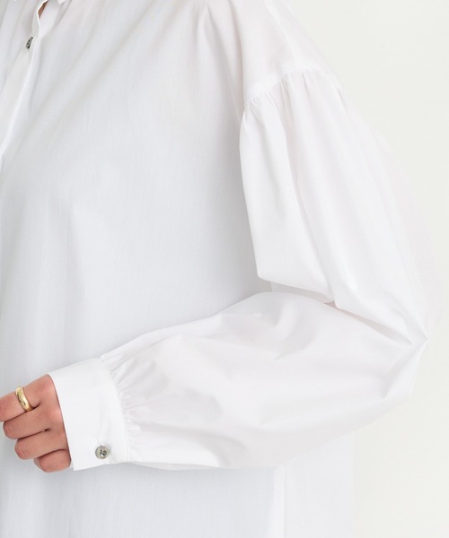 CRAFT STANDARD BOUTIQUE（クラフトスタンダードブティック）の「イージーケアシャツワンピース ◆（シャツワンピース・レディース・オフホワイト/ブルー系その他7/サックスブルー・FREE）」の13枚目の写真