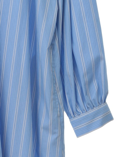 CRAFT STANDARD BOUTIQUE（クラフトスタンダードブティック）の「イージーケアシャツワンピース ◆（シャツワンピース・レディース・オフホワイト/ブルー系その他7/サックスブルー・FREE）」の18枚目の写真