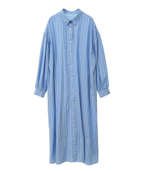 CRAFT STANDARD BOUTIQUE（クラフトスタンダードブティック）の「イージーケアシャツワンピース ◆（シャツワンピース・レディース・オフホワイト/ブルー系その他7/サックスブルー・FREE）」の15枚目の写真