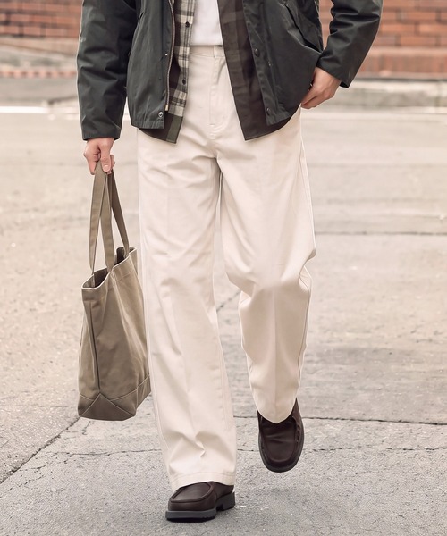 2 Pleats Trousers PE Twill（チノパンツ）｜BEAMS PLUS（ビームス