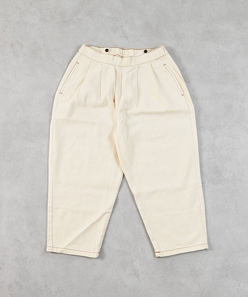 Life Support Products（ライフサポートプロダクツ）の「【COTTON from U.S.A】デニム3wayフリルサロペット（サロペット/オーバーオール・キッズ・ネイビー/ストライプ/キナリ・80/90/95/100/110/120/130/140/150/160）」の9枚目の写真