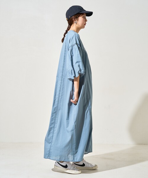 FREAK'S STORE(フリークスストア)の「限定展開 インド ハシゴレース 切替 ワンピース(ワンピース・レディース・ブラック/ライトピンク/ブルー/イエロー/オフホワイト/ネイビー・SMALL/MEDIUM)」の19枚目の写真