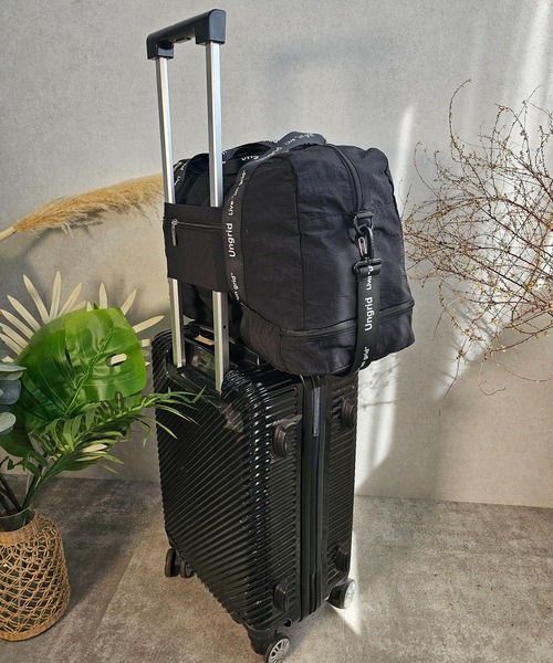 Ungrid(アングリッド)の「【Ungrid/アングリッド】7ポケット多機能トラベルラージボストンバッグ(折り畳み収納可能/キャリーオン可能)トレーニングジムバッグ(スーツケース/キャリーバッグ・レディース・アイボリー系/グレー系/ブラック系/ミント/カーキ/ブラック・FREE)」の13枚目の写真