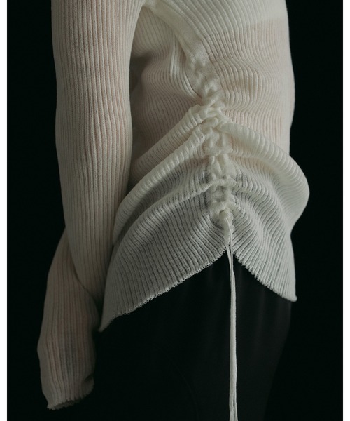 セール】Side Drawstring Knit（ニット/セーター）｜anuke
