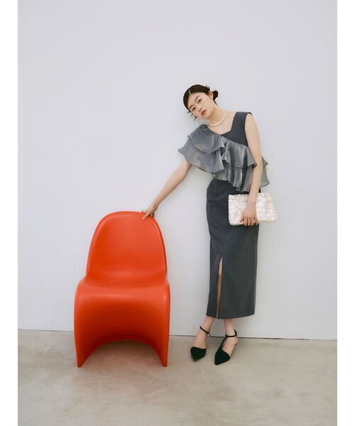 LAGUNAMOON（ラグナムーン）の「LADYフェイクパールビジューショートネックレス（ネックレス・レディース・アイボリー・FREE）」の8枚目の写真