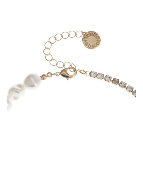 LAGUNAMOON（ラグナムーン）の「LADYフェイクパールビジューショートネックレス（ネックレス・レディース・アイボリー・FREE）」の11枚目の写真