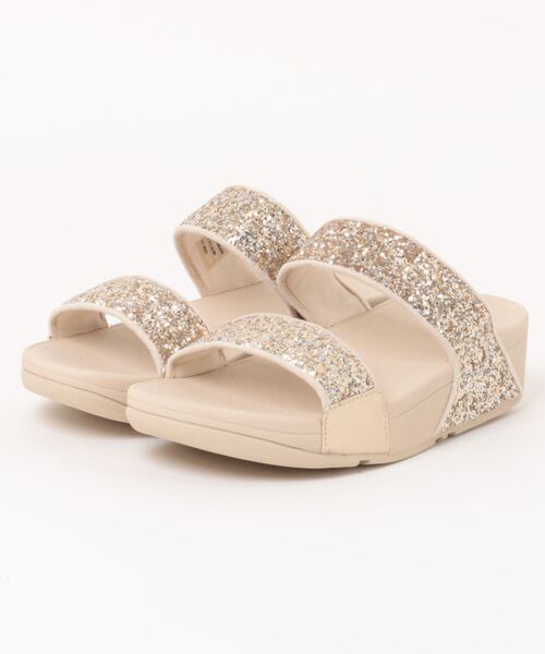 fitflop｜フィットフロップ（レディース）のサンダル（ゴールド/金色系
