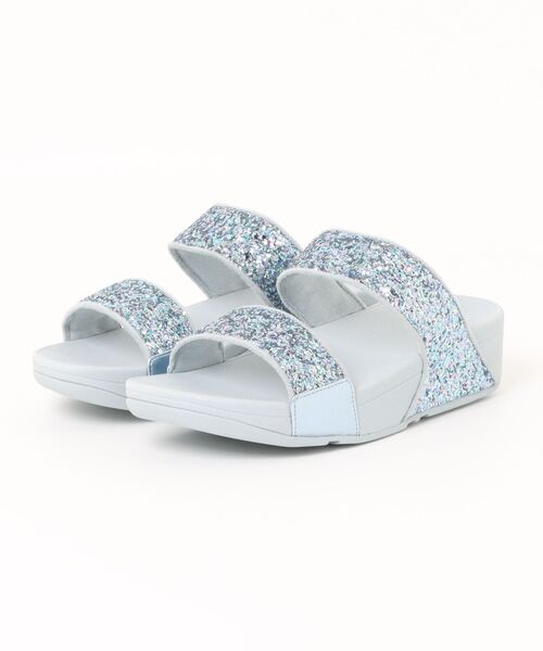 fitflop(フィットフロップ)の「LULU MULTI-TONAL GLITTER SLIDES(サンダル・レディース・ブラック/ピンク/ライトブルー・US8/US7/US6/US5)」の1枚目の写真