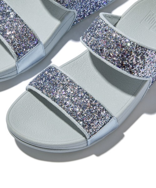 fitflop(フィットフロップ)の「LULU MULTI-TONAL GLITTER SLIDES(サンダル・レディース・ブラック/ピンク/ライトブルー/ゴールド系/ブルー・US8/US7/US6/US5)」の15枚目の写真