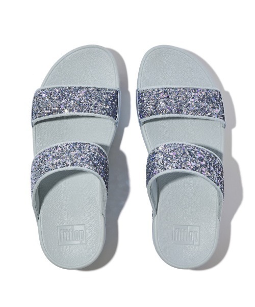 fitflop(フィットフロップ)の「LULU MULTI-TONAL GLITTER SLIDES(サンダル・レディース・ブラック/ピンク/ライトブルー/ゴールド系/ブルー・US8/US7/US6/US5)」の14枚目の写真