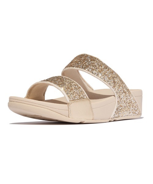 fitflop(フィットフロップ)の「LULU MULTI-TONAL GLITTER SLIDES(サンダル・レディース・ブラック/ピンク/ライトブルー/ゴールド系/ブルー・US8/US7/US6/US5)」の6枚目の写真