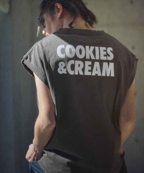 tシャツ 「ADAMPATEK/アダムパテック」dropped ice sleeveless pigment/アイスクリームプリントノースリーブ レデ ADAM PATEK tシャツ 「ADAMPATEK/アダムパテック」dropped ice