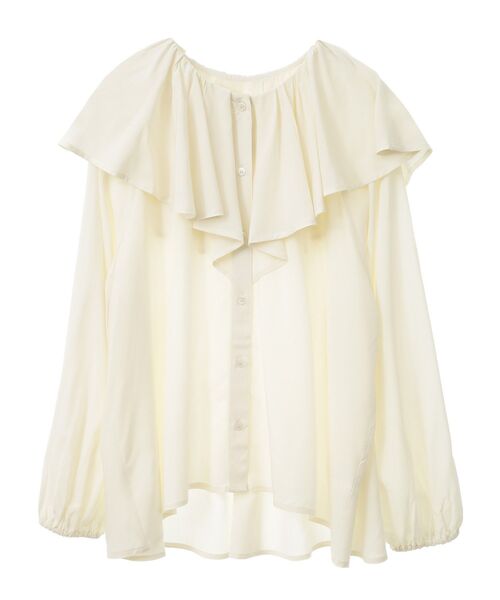 AMERICAN HOLIC（アメリカンホリック）の「サラックール衿フリルラグランブラウス（シャツ/ブラウス・レディース・ブラック/アイボリー・L/M）」の20枚目の写真