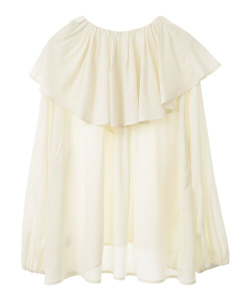 AMERICAN HOLIC（アメリカンホリック）の「サラックール衿フリルラグランブラウス（シャツ/ブラウス・レディース・ブラック/アイボリー・L/M）」の22枚目の写真