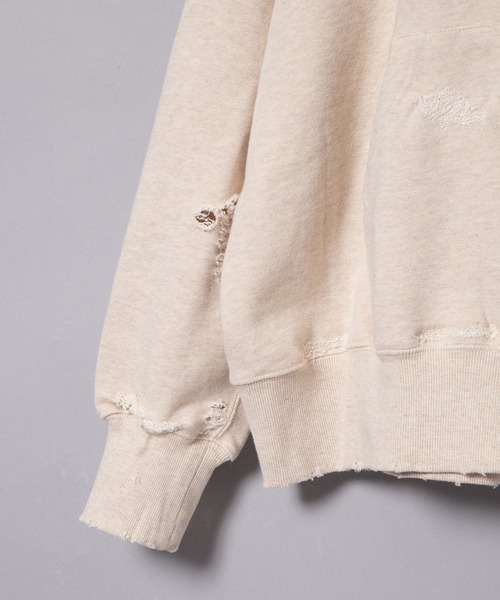 F-LAGSTUF-F（フラグスタフ）の「24SS-FS-27 BORO AFTER HOODIE（パーカー・メンズ・ブラック/オフホワイト・MEDIUM/LARGE/X-LARGE）」の7枚目の写真