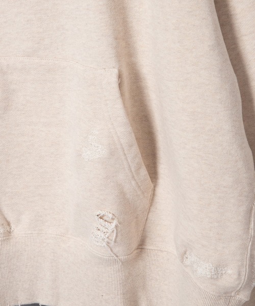 F-LAGSTUF-F（フラグスタフ）の「24SS-FS-27 BORO AFTER HOODIE（パーカー・メンズ・ブラック/オフホワイト・MEDIUM/LARGE/X-LARGE）」の9枚目の写真