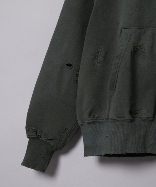 F-LAGSTUF-F（フラグスタフ）の「24SS-FS-27 BORO AFTER HOODIE（パーカー・メンズ・ブラック/オフホワイト・MEDIUM/LARGE/X-LARGE）」の13枚目の写真