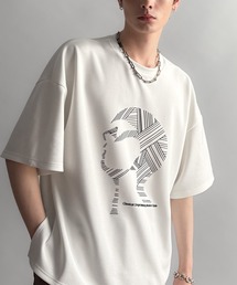 Classical Origin（クラシカルオリジン）の「【Classical Origin】フェイスグラフィックオーバーサイズTシャツ／Face Graphic Oversized Double-Knit T-Shirt（Tシャツ/カットソー）」