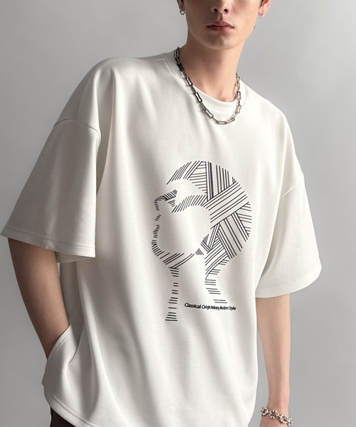 個性が光る◆Dime◆クラシック ファジー コットン Tシャツ クラシックフィット Vネック Tシャツ ホワイト | ポロ ラルフ