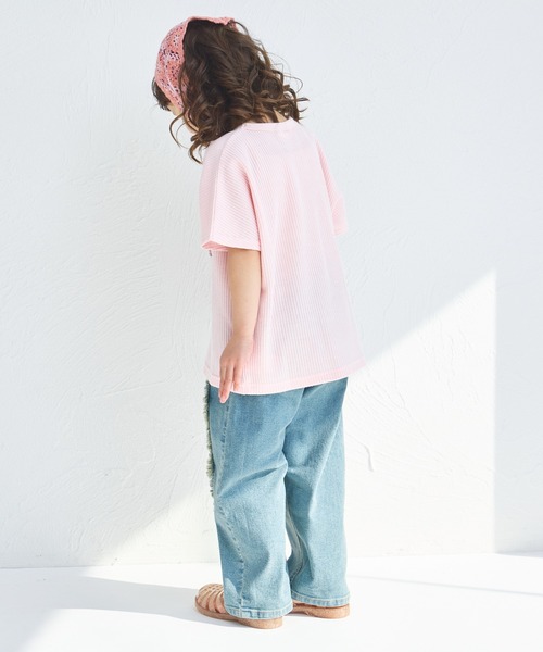 セール】【ふんわりワッフル】ポケット付き半袖Tシャツ（Tシャツ