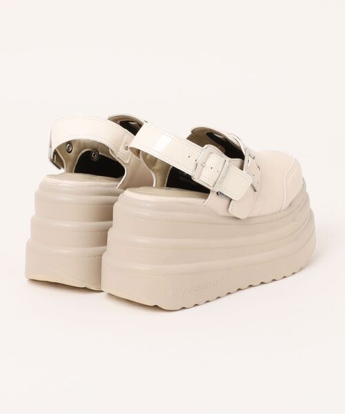 YOSUKE(ヨースケ)の「「YOSUKE/ヨースケ」厚底バックベルトサボサンダル(サンダル・レディース・グリーン系その他/ブラック/アイボリー/ホワイト・22.5/23/23.5/24/24.5/25)」の5枚目の写真