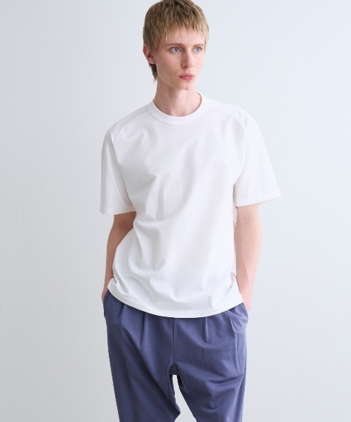 three dots 白　カットソー セール】グラフィック Tシャツ（Tシャツ/カットソー）｜three