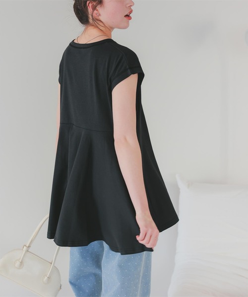 titivate(ティティベイト)の「汗染み防止バックフレアTシャツ(Tシャツ/カットソー・レディース・ブラウン/ライトグリーン/ホワイト/チャコール/ブラック/ローズ・S/M)」の22枚目の写真