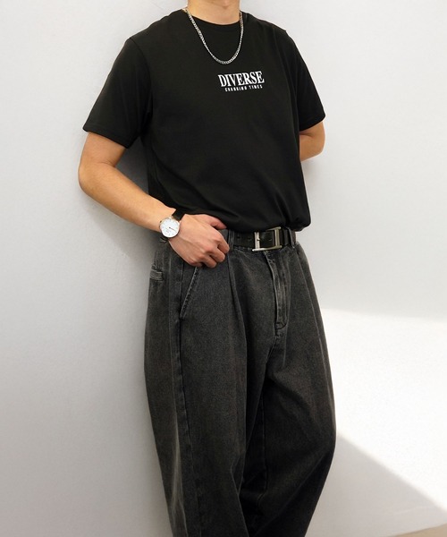 Burner（バーナー）の「【GROOVY STORE】ミニロゴTシャツ　吸水速乾 UVカット（Tシャツ/カットソー・メンズ・ブラック/ブラック系その他2/グレイッシュベージュ/オリーブ/オフホワイト/ブラック系その他3/ブルー/スミクロ/ミント/ネイビー/ホワイト/サーモンピンク・M/L/LL）」の18枚目の写真
