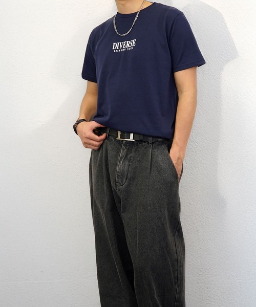 Burner（バーナー）の「【GROOVY STORE】ミニロゴTシャツ　吸水速乾 UVカット（Tシャツ/カットソー・メンズ・ブラック/ブラック系その他2/グレイッシュベージュ/オリーブ/オフホワイト/ブラック系その他3/ブルー/スミクロ/ミント/ネイビー/ホワイト/サーモンピンク・M/L/LL）」の20枚目の写真