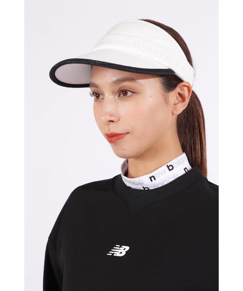 New Balance Golf(ニューバランスゴルフ)の「【new balance golf】ハイクラウンバイザー (WOMENS)(サンバイザー・レディース・ホワイト/ベージュ系その他/ブラック・FREE)」の2枚目の写真