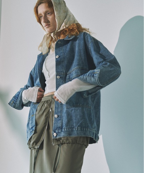 【値下げ中】LAZY OAF マリーちゃん　デニムジャケット CURRENTAGE/カレンテージ】Fat Boy Denim｜martinique