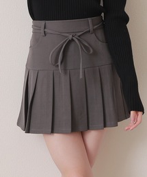 waist ribbon mini skirt/ウエストリボンミニスカート