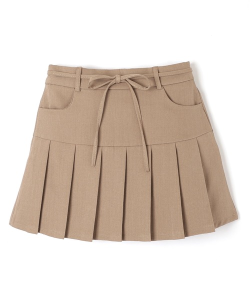waist ribbon mini skirt/ウエストリボンミニスカート（スカート