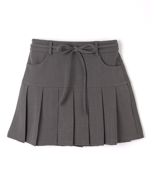 M DOLLY(エムドリー)の「waist ribbon mini skirt/ウエストリボンミニスカート(スカート・レディース・ブラック/グレー/ブラウン・S/M)」の21枚目の写真