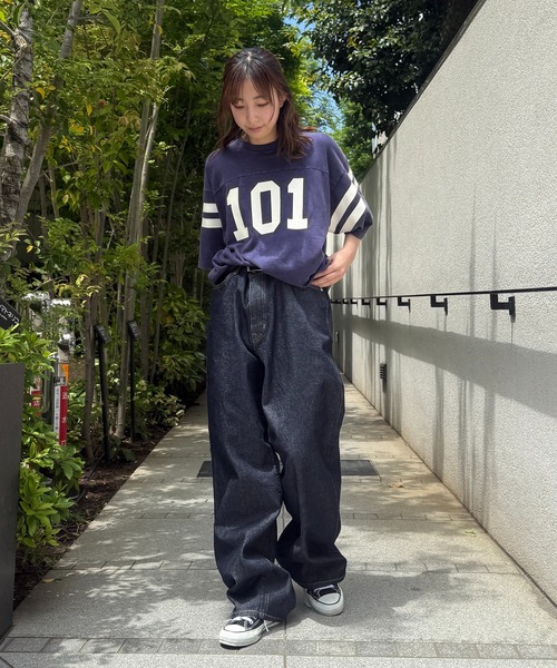 EDWIN(エドウィン)の「EDWIN エドウィン ワイドストレート デニムパンツ バギージーンズ(デニムパンツ・メンズ・ブラック系その他/インディゴブルー/ブラック系その他2/ライトインディゴブルー・X-LARGE/LARGE/MEDIUM/SMALL)」の17枚目の写真