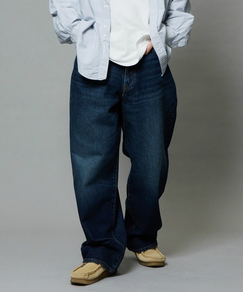 EDWIN（エドウィン）の「EDWIN エドウィン ワイドストレート デニムパンツ バギージーンズ（デニムパンツ・メンズ・ブラック系その他/インディゴブルー/ブラック系その他2/ライトインディゴブルー/ブルー系その他/ダークインディゴブルー・X-LARGE/LARGE/MEDIUM/SMALL/X-SMALL）」の7枚目の写真