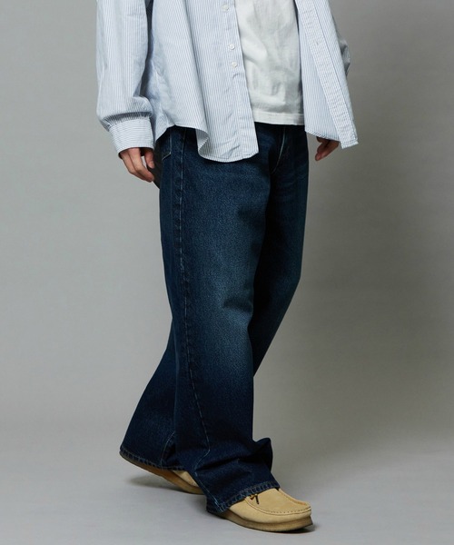 EDWIN（エドウィン）の「EDWIN エドウィン ワイドストレート デニムパンツ バギージーンズ（デニムパンツ・メンズ・ブラック系その他/インディゴブルー/ブラック系その他2/ライトインディゴブルー/ブルー系その他/ダークインディゴブルー・X-LARGE/LARGE/MEDIUM/SMALL/X-SMALL）」の9枚目の写真