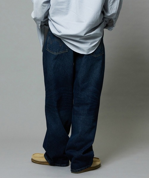 EDWIN（エドウィン）の「EDWIN エドウィン ワイドストレート デニムパンツ バギージーンズ（デニムパンツ・メンズ・ブラック系その他/インディゴブルー/ブラック系その他2/ライトインディゴブルー/ブルー系その他/ダークインディゴブルー・X-LARGE/LARGE/MEDIUM/SMALL/X-SMALL）」の10枚目の写真