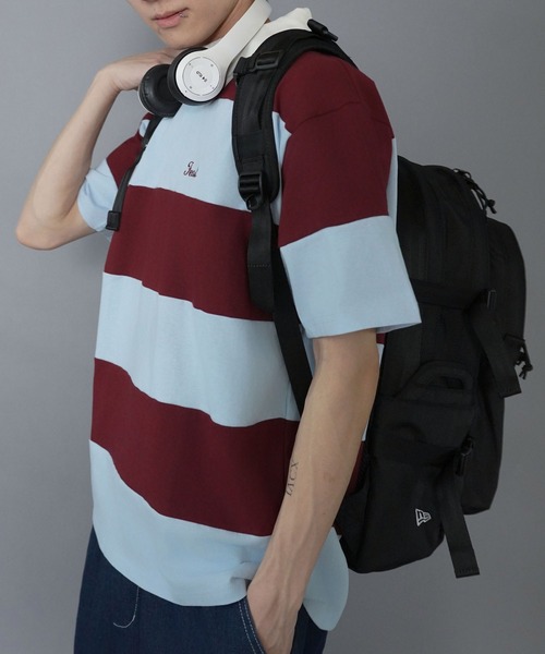 NEW ERA(ニューエラ)の「【NEWERA/ニューエラ】35L大容量バックパック/通学 部活 通勤 旅行/クロスベルト付きリュック(バックパック/リュック・メンズ・ブラック・ONESIZE)」の17枚目の写真