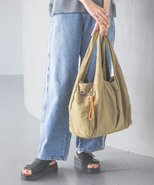 撥水軽量2WAYポケットファスナートート/308329（トートバッグ