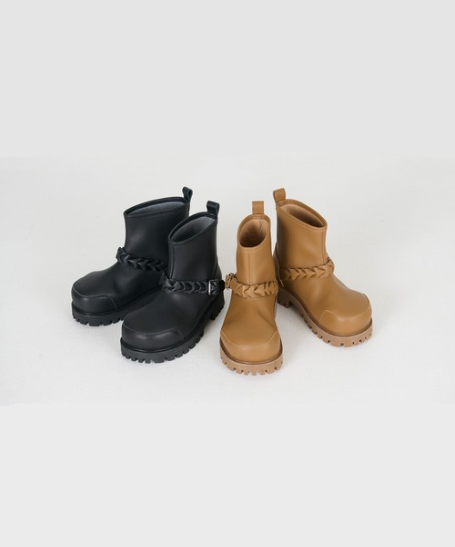 DISCOVERED（ディスカバード）の「DISCOVERED BRAID STRAP ENGINEER BOOTS（ブーツ・メンズ・キャメル/ブラック系その他/ブラック/その他・39/40/41/42/43/44）」の9枚目の写真